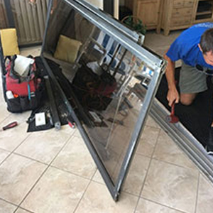 sliding glass door frame repair Sun Village